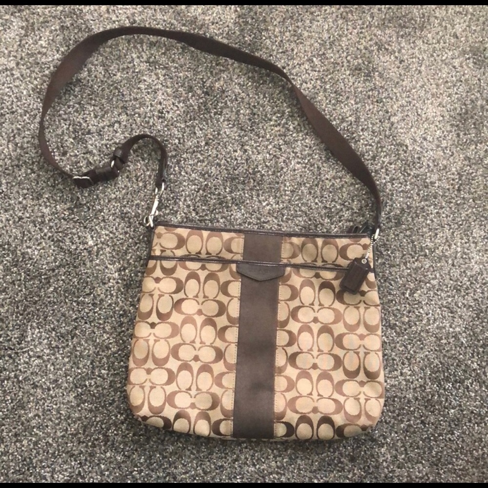 Camel Coach Crossbody